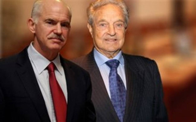 Χέρι - χέρι με τον Σόρος ο Γιώργος Παπανδρέου