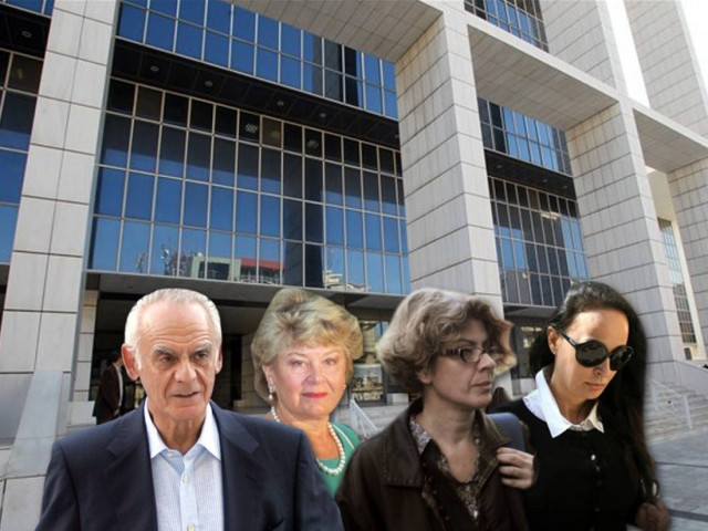 Στο εδώλιο για μαύρο χρήμα Άκης, Βίκυ, Αρετή και  Γκούντρουν