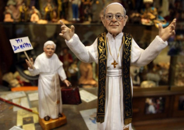 Έγινε και αγαλματάκι ο Πάπας Φραγκίσκος Α’(pics)