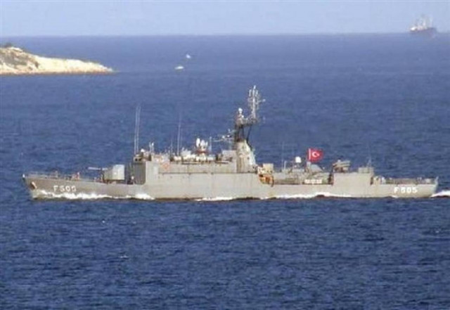 Τουρκική κορβέτα στα ελληνικά χωρικά ύδατα