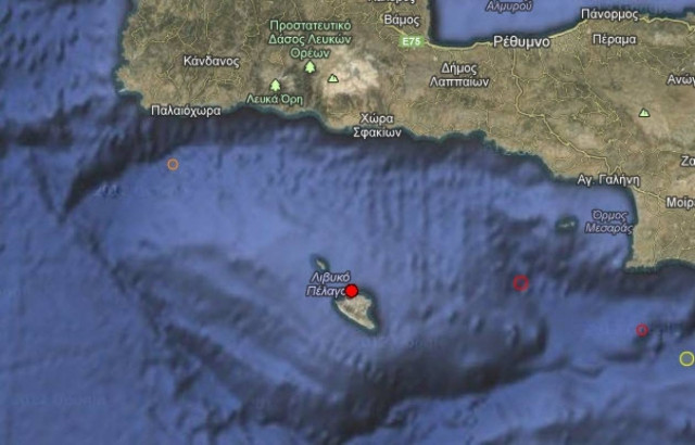 Σεισμός 3,4 Ρίχτερ στη Γαύδο