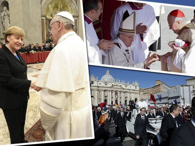 Χιλιάδες πιστών στην τελετή ενθρόνισης του Πάπα Φραγκίσκου