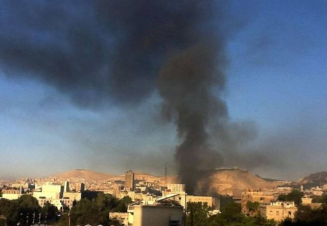 Συρία: Οβίδες στο κέντρο της Δαμασκού