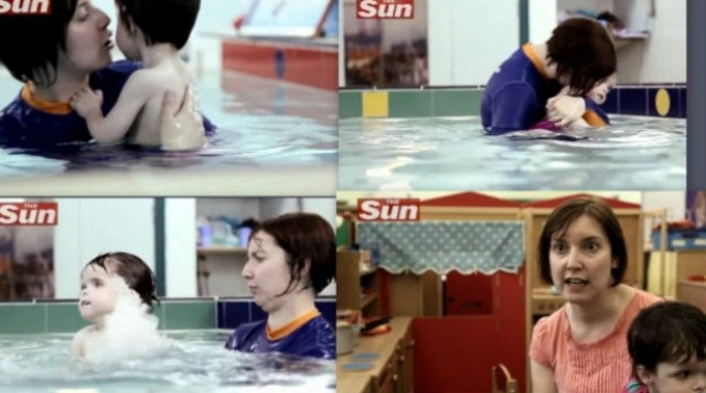 Η μικρή δεν περπατά, δεν επικοινωνεί, αλλά κολυμπά σαν κύκνος