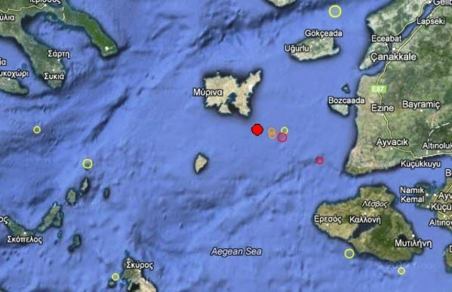 Σεισμός 3,4 Ρίχτερ στη Λήμνο