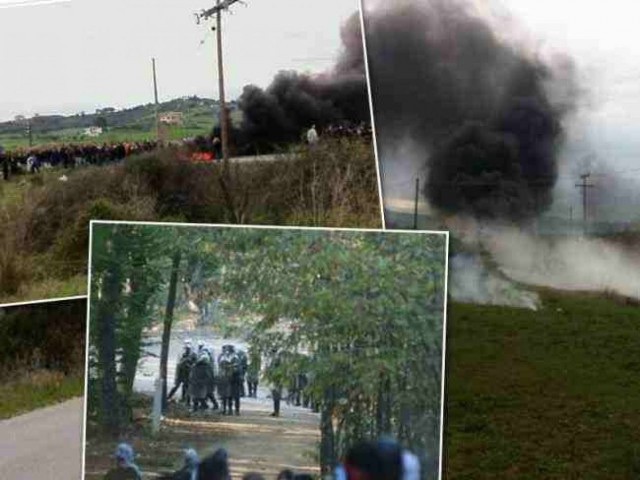 Παραμένουν τα οδοφράγματα στην Ιερισσό