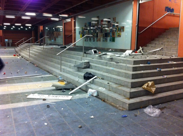 Επεισόδια στο σταθμό «Ειρήνη»-Διακοπή της κυκλοφορίας των συρμών