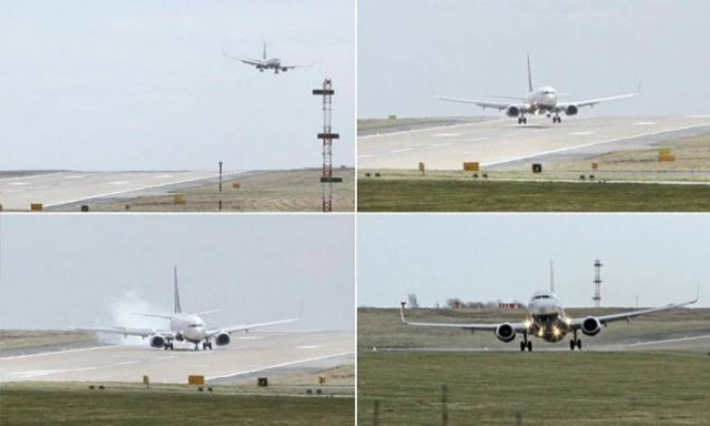 Βίντεο: Σοκαριστική προσγείωση αεροπλάνου!