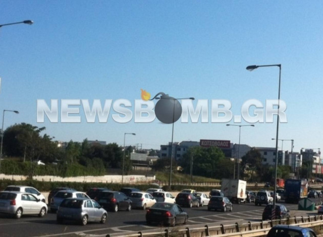 Κυκλοφοριακό «έμφραγμα» στην Εθνική Οδό Αθηνών-Λαμίας (pics)