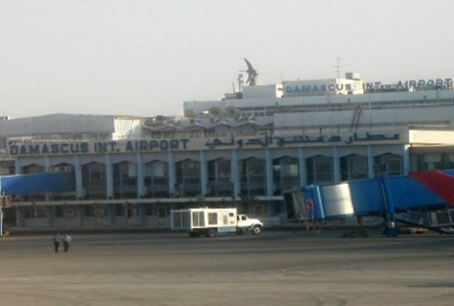 Ρουκέτες στο αεροδρόμιο της Δαμασκού