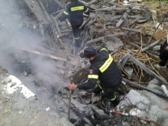 Πυρκαγιά στο κέντρο του Πύργου