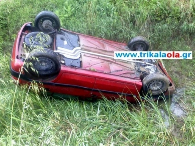 Άγιο είχε ηλικιωμένος οδηγός στα Τρίκαλα