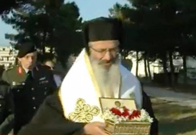 Στο Στρατόπεδο «Πατσούκα» τμήμα του ιερού λειψάνου του Αγίου Γεωργίου