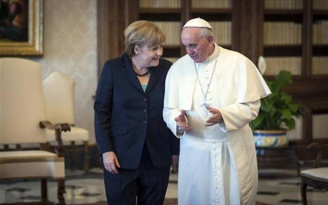 Συνάντηση Μέρκελ με τον Πάπα Φραγκίσκο
