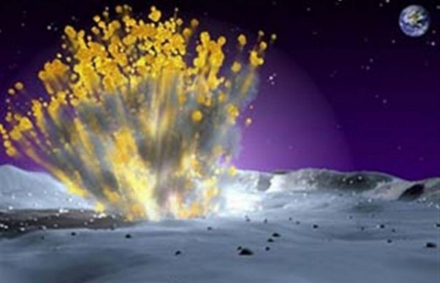 Πρόσκρουση μετεωρίτη στην επιφάνεια της Σελήνης