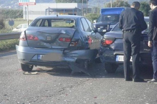 Καραμπόλα αυτοκινήτων στα Χανιά - Αύξηση των τροχαίων στο Νομό
