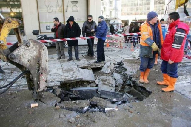 Χωρίς νερό το κέντρο Θεσσαλονίκης