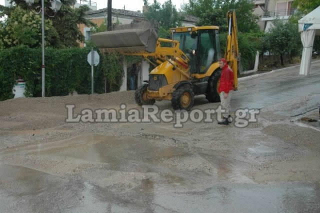 «Χτύπησε» ξανά τη Στυλίδα ισχυρή καταιγίδα