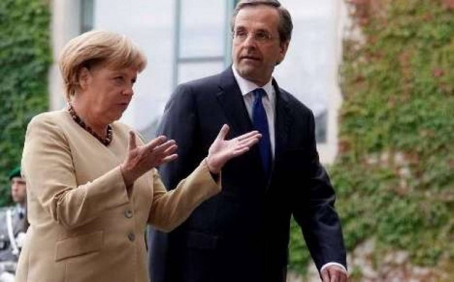 Τηλεφωνική επικοινωνία Μέρκελ-Σαμαρά