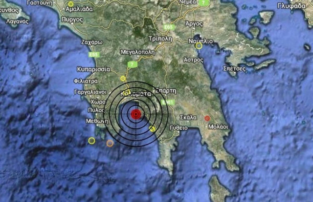 Στα 4,5 Ρίχτερ ο σεισμός στην Καλαμάτα