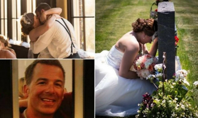 Πήγε με το νυφικό στον τάφο του πατέρα της, για να πάρει την ευχή του
