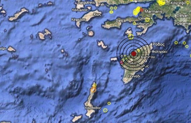 Σεισμός 3,2 Ρίχτερ στη Ρόδο