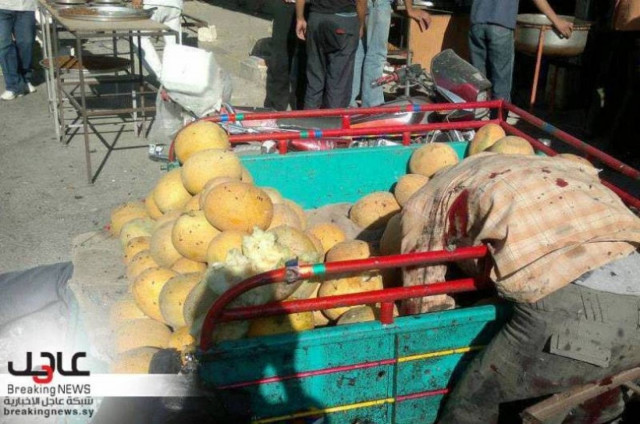 Εικόνες φρίκης στη Συρία – Τρομοκρατική επίθεση σε λαϊκή αγορά