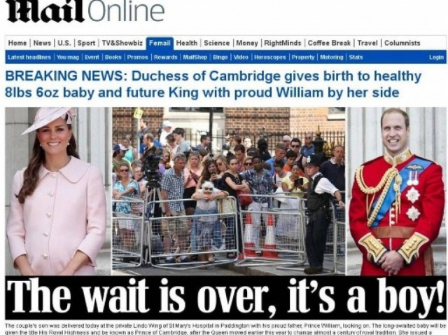 Πρώτη είδηση παγκοσμίως η γέννηση του βασιλικού βρέφους