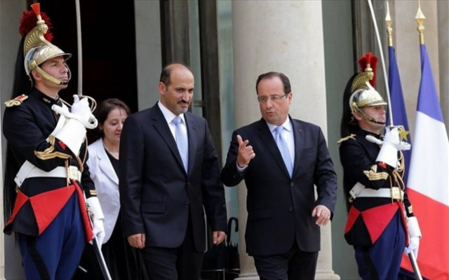 Τη στήριξη του στη συριακή αντιπολίτευση επανέλαβε ο Ολάντ