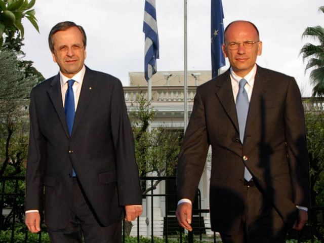 Σε εξέλιξη η συνάντηση Σαμαρά – Λέτα στο Μαξίμου