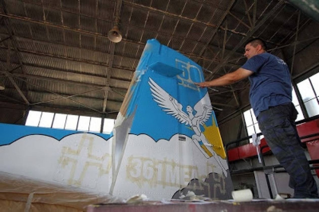 Επετειακό Αεροσκάφος Τ-6Α Texan της 361 ΜΕΑ στον αέρα...για πρώτη φορά