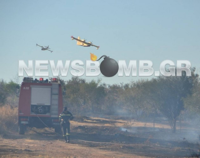 Κόρινθος: Σε ύφεση η πυρκαγιά (pics+video)