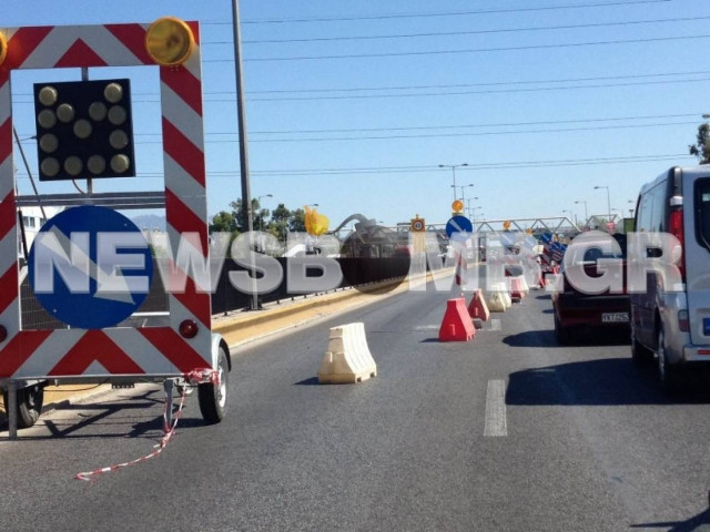 Ταλαιπωρίας συνέχεια στον Κηφισό χωρίς να δουλεύει κανείς! (pics)