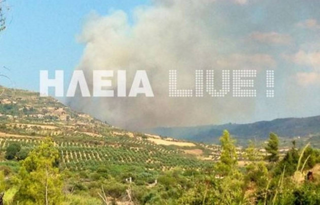 Μαίνεται η φωτιά στην Ηλεία