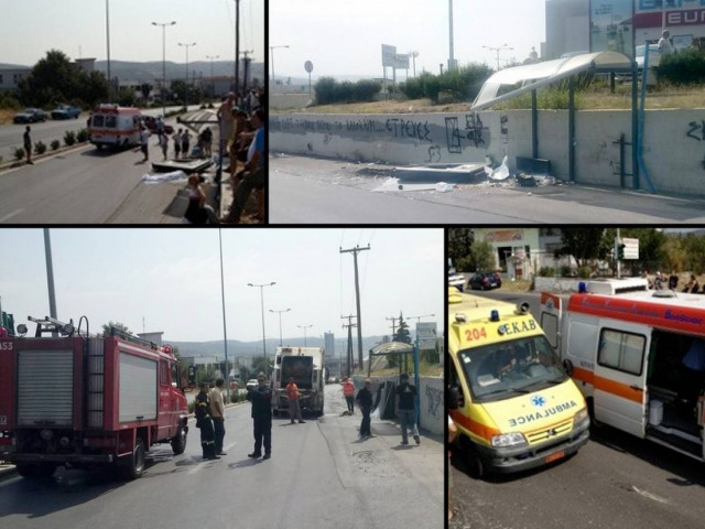 Τραγωδία στη Θεσσαλονίκη: Ι.Χ. έπεσε σε στάση λεωφορείου - Ένας νεκρός