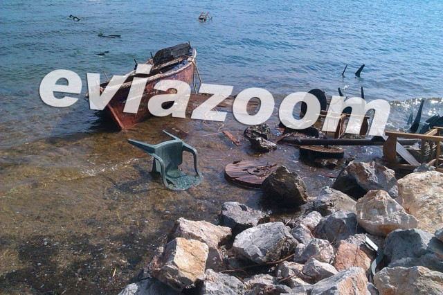 Εύβοια: Ανεμοστρόβιλος «χτύπησε» την Αμάρυνθο (pics)