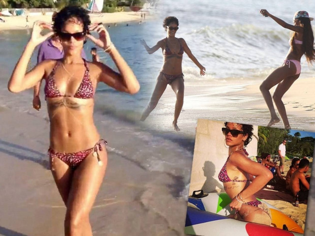 Η Rihanna παίζει μπάλα με…μπικίνι