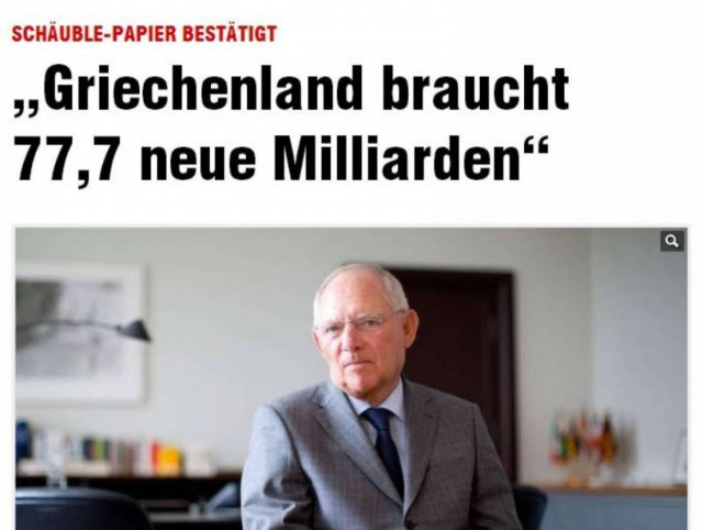 Bild: Η Ελλάδα χρειάζεται ακόμα 77,7 δισ. ευρώ
