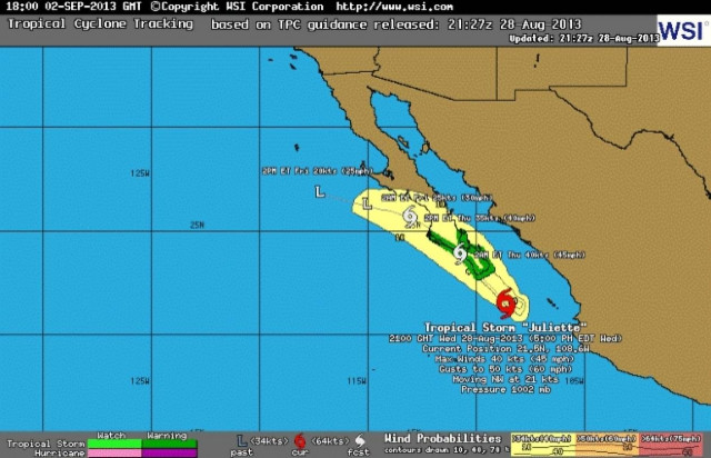 Μεξικό: Σε κατάσταση συναγερμού για την τροπική καταιγίδα Τζουλιέτ