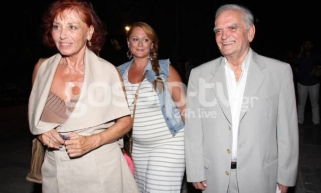 Λευτέρης Παπαδόπουλος: Στο Ηρώδειο με την γυναίκα και τη κόρη του