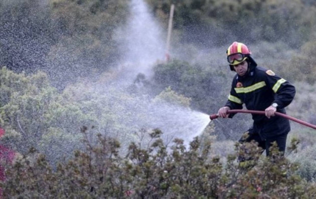 Κατερίνη: Φωτιά στην εθνική οδό Θεσσαλονίκης - Αθηνών