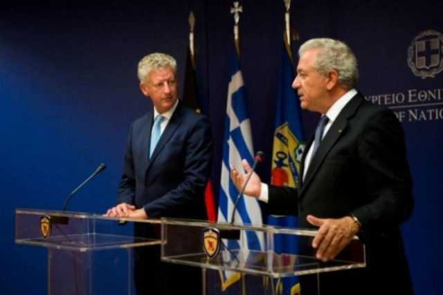 Συνάντηση Αβραμόπουλου με τον Βέλγο ομόλογό του