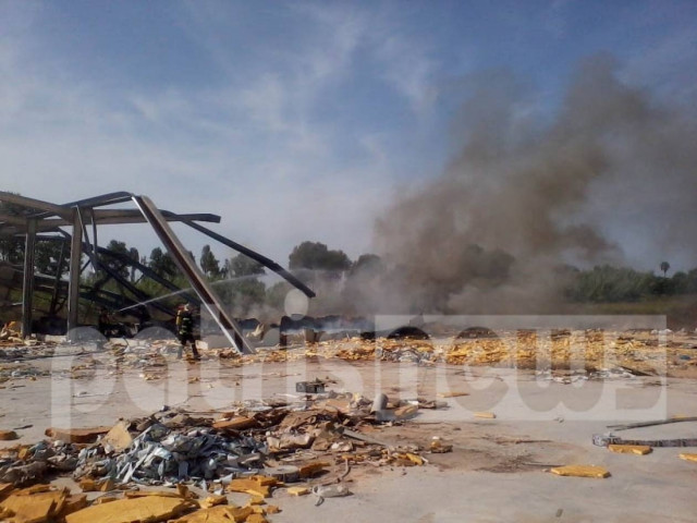 Πυρκαγιά σε εργοστάσιο στη Γαστούνη