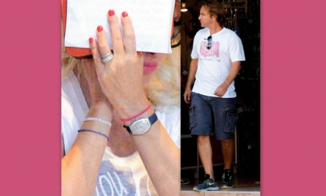 Το κρυφτούλι της Μενεγάκη και οι βέρες στο αριστερό για το ζευγάρι