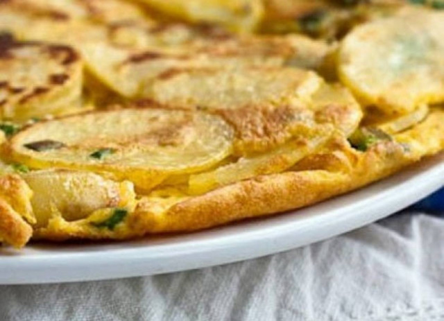 Πανεύκολη ισπανική ομελέτα με 3 υλικά