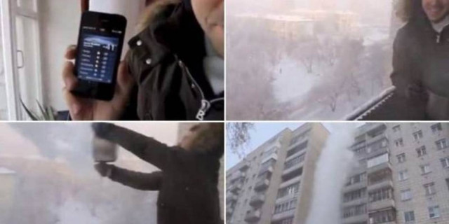 Βίντεο: Δείτε τι γίνεται αν πετάξετε καυτό νερό, έξω στους -41 βαθμούς