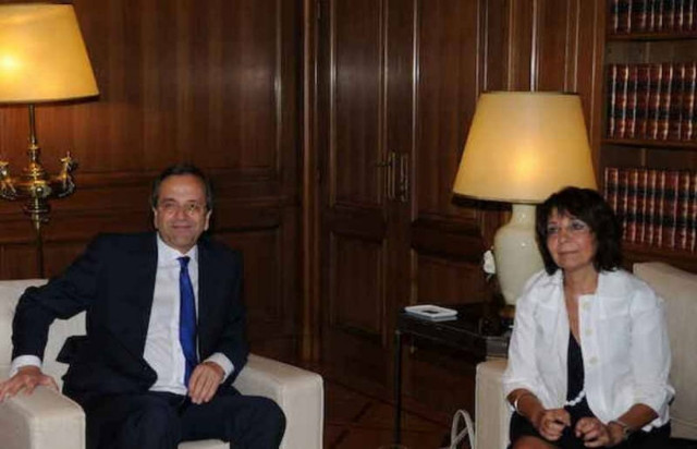 Ο Σαμαράς διέκοψε τη συνάντηση με τη Μ. Δαμανάκη