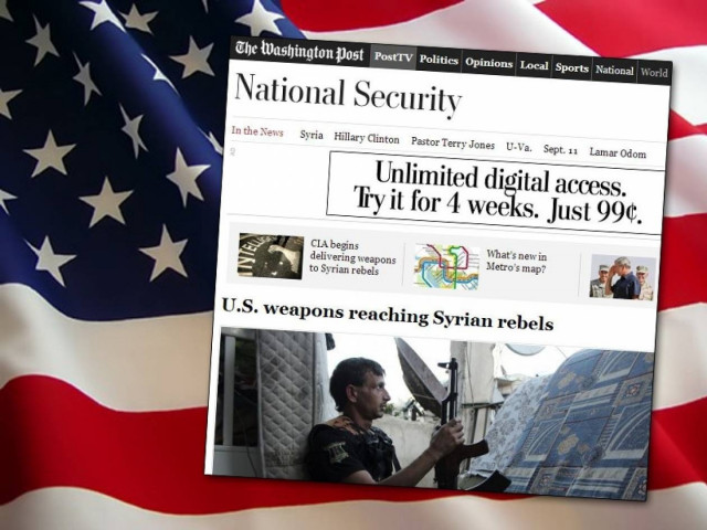 WP: Φορτία με αμερικανικά όπλα στους Σύρους αντικαθεστωτικούς