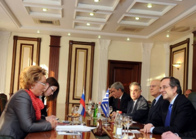 Το ρωσικό ενδιαφέρον για ΔΕΠΑ-ΟΣΕ μετέφερε η Ματβιένκο στον Σαμαρά