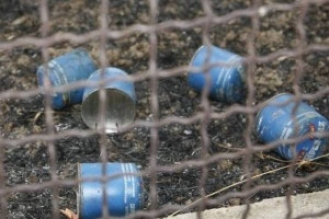 Έκρηξη έξω από τη ΔΕΗ Μυτιλήνης